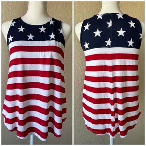 Old Navy Flag Print Sleeveless Top - xs